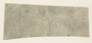 
	
		Ben Nicholson OM,
		British 1894-1982-
		 
		Long Horizontal Patmos [Lafranca 65],...
