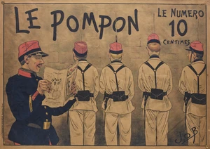 Jacques Marie Gaston Onfroy de Breville,&nbsp;French 1858-1931,&nbsp;Le Pompon, 1901;&nbsp;offset lithograph...