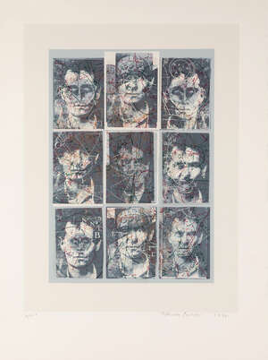 
	
		Sir Eduardo Paolozzi CBE RA,
		Scottish 1924-2005- 
		A logical picture of facts, nine...
