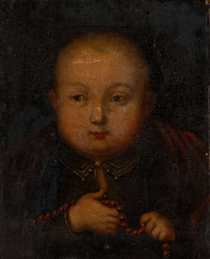 
	
		English School, 
		 
		16th century- 
		 
		Portrait of a boy, traditionally...