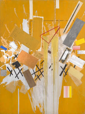 
	
		John Bainbridge Copnall, 
		British 1928-2007 - 
		 
		Untitled, 1983; 
		 
		oil, mixed...