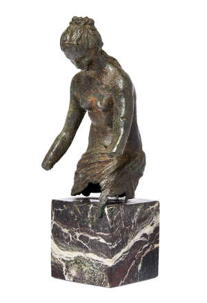 
	
		A Neapolitan bronze model of a Classical female, probably Venus, late 19th century, half...