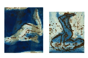 Hughie O'Donoghue, RAIrish/British b.1953-&nbsp;Immersion I & Immersion II, 2003;&nbsp;two lithographs in...