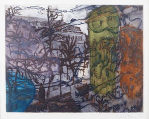 Arturo Di Stefano, 
		British b.1955- 
		 
		Untitled, 1997; 
		 
		etching with aquatint in colours on wove, signed, dated and numbered 2/20 in pencil,