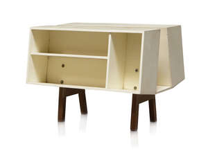 
	
		Ernest Race (1913-1964), a Mark II 'Penguin Donkey' for Isokon 
		c.1960s 
		the white...