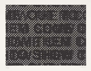 
	
		Glenn Ligon, 
		American b.1960-
		 
		Detail, 2014;
		 
		screenprint on wove, signed...