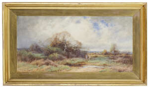 
	
		Henry John Sylvester Stannard RBA, 
		British 1870-1951- 
		 
		The flower...