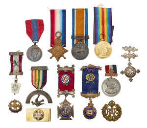 
	
		A Great War, Imperial Service Medal and Trio  awarded to PNR. W. G. Beverage R.E....