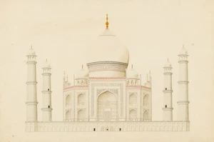 A large Company School painting of the Taj Mahal, Delhi, India, second half 19th...