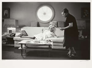 
	
		Lawrence Schiller, 
		American b.1936- 
		 
		Paula Strasberg with Marilyn Monroe, 2007;...