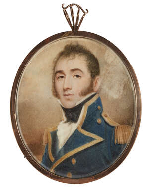 
	
		Circle of George Place, 
		British c.1755-c.1805/09- 
		 
		Portrait miniature of a...