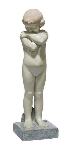 
	
		Pierre Lenoir (1879-1951/1953) and Andre Fau (1896-1982), a ceramic figure 
		'La petite...