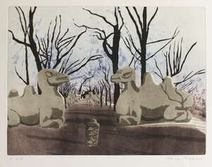 
	
		Patrick Procktor RA RE RWS, 
		British 1936-2003-
		 
		Tomb of the First Emperor of...