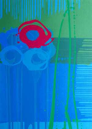 
	
		Charlotte Cornish, 
		British b.1967- 
		 
		Falling II; 
		 
		screenprint in...