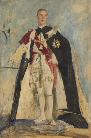 
	
		Sir Gerald Festus Kelly PRA, 
		British 1879-1972-
		 
		Study for a Portrait of...