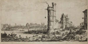 
	
		Jacques Callot, 
		 
		French 1592-1635- 
		 
		The Pont Neuf and the Tour de Nesle,...
