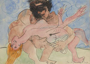 
	
		Ceri Richards CBE, 
		Welsh 19031971 - 
		 
		No.11 Rape of the Sabines Theme, 1946;...