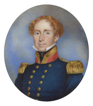 
	
		Circle of George Place, 
		 
		British c.1755-1805/9- 
		 
		Portrait miniature of a...