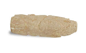 
	
		A Chinese jade pig, circa 220 B.C, the unpolished stone carved in the form of a recumbent...