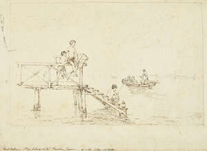 
	
		Hilda Montalba, 
		British 1845-1919- 
		 
		Boys Fishing on the Venetian Lagoon;...