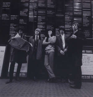 
	
		Richard Rosen,British, Rolling Stones  at Victoria station, 11 0ct 1964 , black and white...
