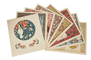 
	
		Koloman Moser (1868-1918), 
		 
		Die Quelle: Flachenschmuck; Eight numbered prints,...