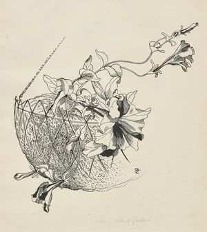 John N. Nash CBE RA,&nbsp;British 1893-1977 -&nbsp;Gardening without Garden, 1934;&nbsp;&nbsp;ink on paper, signed with...