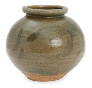 
	
		Katherine Pleydell-Bouverie (1895-1985), a stoneware vase 
		c. 1940-60, impressed seal...