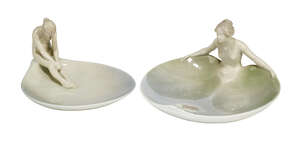 
	
		Royal Copenhagen, a porcelain figural vide poche designed by Christian Thomsen
		c.1900,...