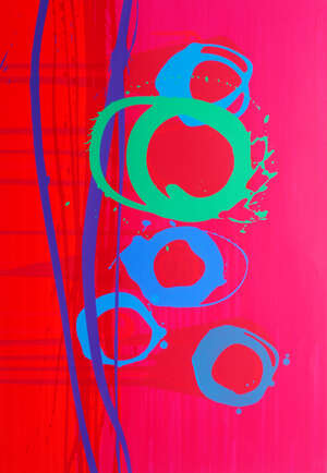
	
		Charlotte Cornish, 
		British b.1967- 
		&nbsp;
		Falling I; 
		&nbsp;
		screenprint in colors...