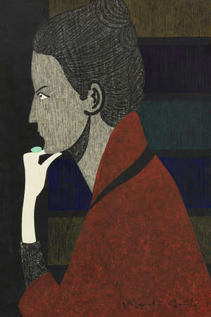 Amendment: Please note the estimate for this lot is now £800-£1200
 
Kiyoshi Saito (Japanese,...