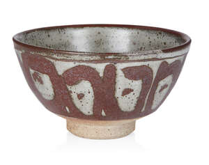 
	
		John Leach (1939-2021) for Muchelney,
		 
		Wax resist bowl, 1999, 
		Glazed...