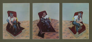 
	
		Francis Bacon,
		British 1909-1992-
		Three Studies for Portrait of Lucian Freud, 1966;
		