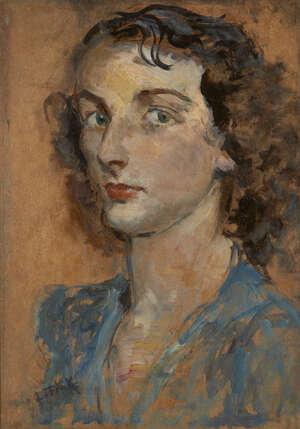 
	
		Lillian Fisk, 
		American 1884-1970- 
		 
		Portrait of a lady, head and shoulders...