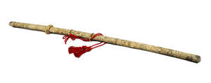 
	
		A large Japanese ivory ceremonial temple sword, late 19th century, profusely carved to...