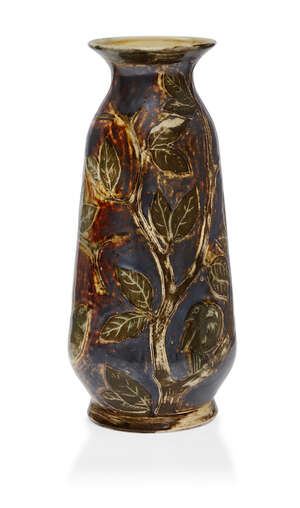 
	
		Robert Wallace Martin (1843-1923), a Martin Brothers  stoneware salt  glazed vase   
		