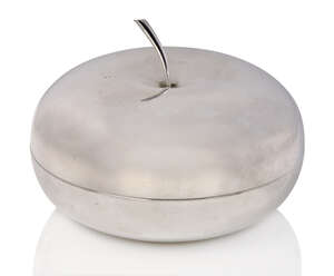 
	
		 
		Lino Sabattini (1925-2016), a silver plate lidded dish in the form of a melon
		...