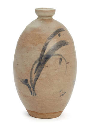 
	
		Katherine Pleydell-Bouverie attributed (1895-1985), a tall stoneware vase 
		c. 1940-60,...