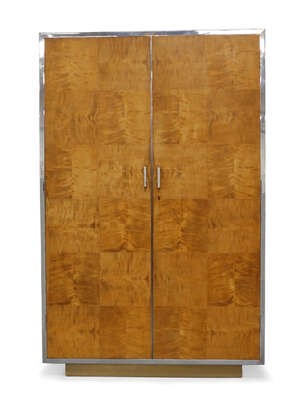 
	
		Designer Unknown, 
		 
		Art Deco cupboard with four shelves, circa 1940-50, 
		