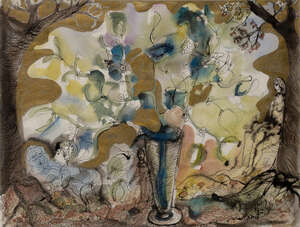 
	
		Lydia Corbett/Sylvette David, 
		French b.1934 - 
		Still life; 
		watercolour and ink...