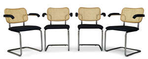 
	
		After Marcel Breuer (Hungarian 1902-1981), a set eight 'Cesca' armchairs for Knoll  
		