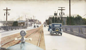 
	
		Guy Johnson, 
		American 1927-2019 - 
		 
		Entering Terre Haute, Indiana. Sept 9...