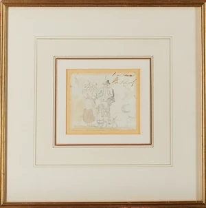 Attributed to William Henry Pyne, OWS,&nbsp;British 1769-1843-&nbsp;
Bankhead, possibly a study for...