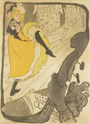 
	
		After Henri de Toulouse-Lautrec (1864-1901), 
		
		Jane Avril poster, 1893, 
		