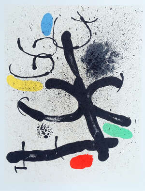
	
		Joan Miro, 
		Spanish 1893-1983- 
		 
		Cahier d'Ombres, 1971; 
		 
		lithograph in...