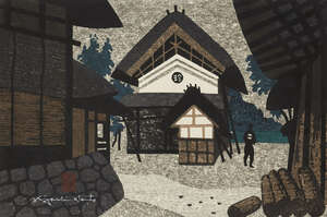 Kiyoshi Saito (Japanese, 1907-1997)
Unknown - Saito's hometown of Aizu, 1965
Woodcut in colours,...