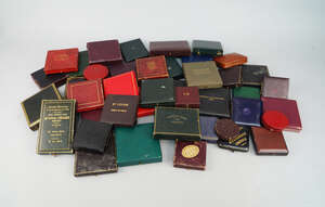 
	
		A large collection of presentation cases for medals, miniatures and plaques, mostly...