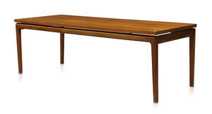 
	
		Ole Wanscher (1903-1985) a teak coffee table for France and Son 
		c.1960s, with applied...