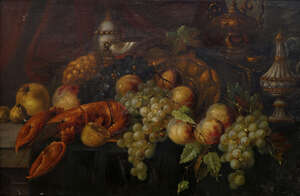 
	
		Manner of Jan Davidsz de Heem,
		mid/late 19th century- 
		 
		Still life with a...