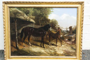 
	
		John Frederick Herring Jr, 
		British 1816-1907-
		 
		Levity, the property of...